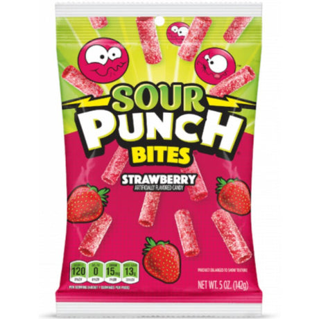 Sour Punch Strawberry Bites Peg Bag (142g)