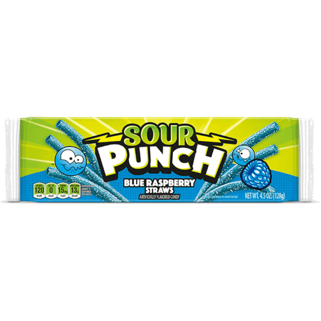Sour Punch Straws Blue Raspberry (56g)