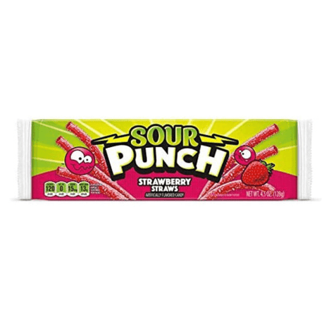 Sour Punch Straws Strawberry (128g)