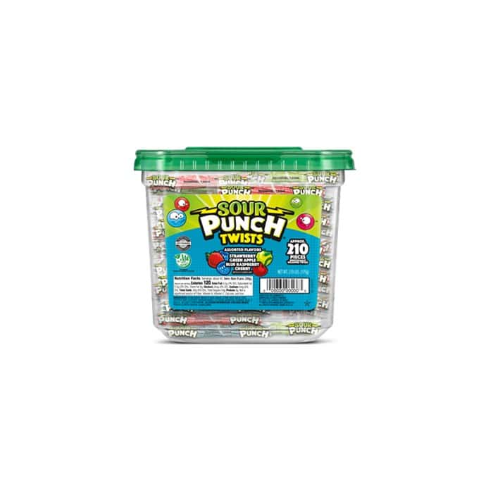 Sour Punch Twists Tub 210 count (1174g)