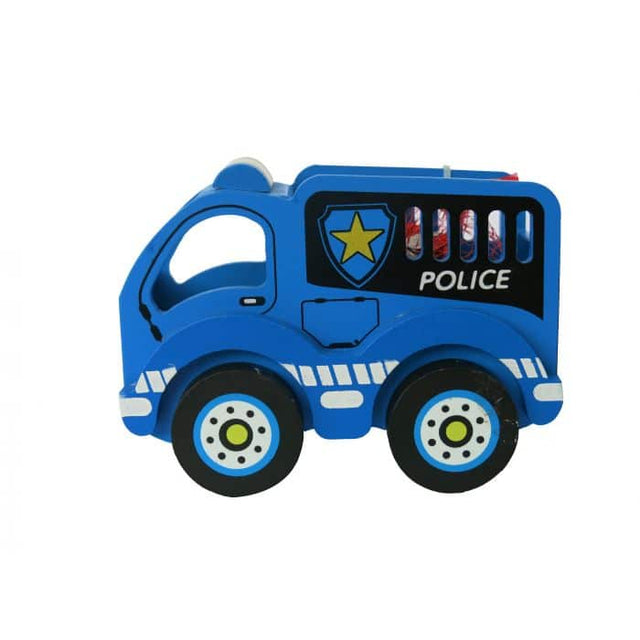Speedy Wooden Police Truck (55g)