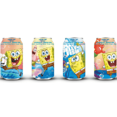 Spongebob Ramune Grape Can (330ml)