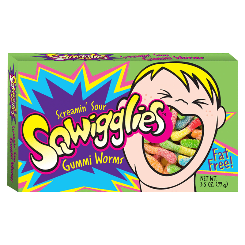 Sqwigglies Screamin' Sour Gummi Worms