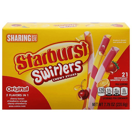 Srtarburst Swirlers Chewy Sticks (221g)