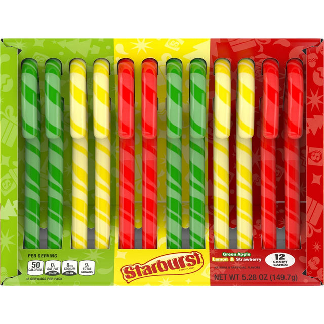Starburst Assorted Candy Canes (149g)