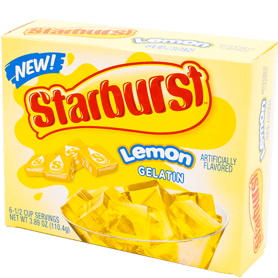 Starburst Gelatin Lemon (110g)