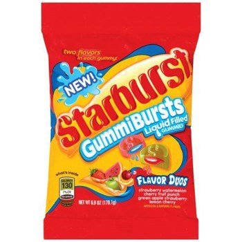 Starburst Gummies Sour Duo's Peg Bag (170g)