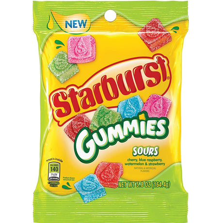 Starburst Gummies Sours Peg Bag (164g)