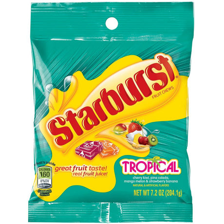 Starburst Tropical Fruit Peg Bag (204g)