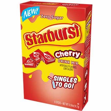 Starburst Zero Sugar Cherry Singles to Go (6 Pack)