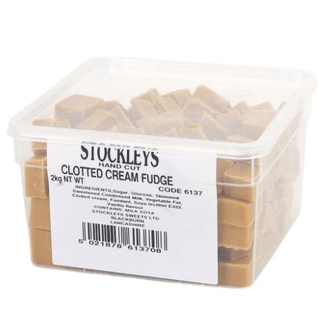 Stockley's Clotted Cream Fudge Tub (2kg)