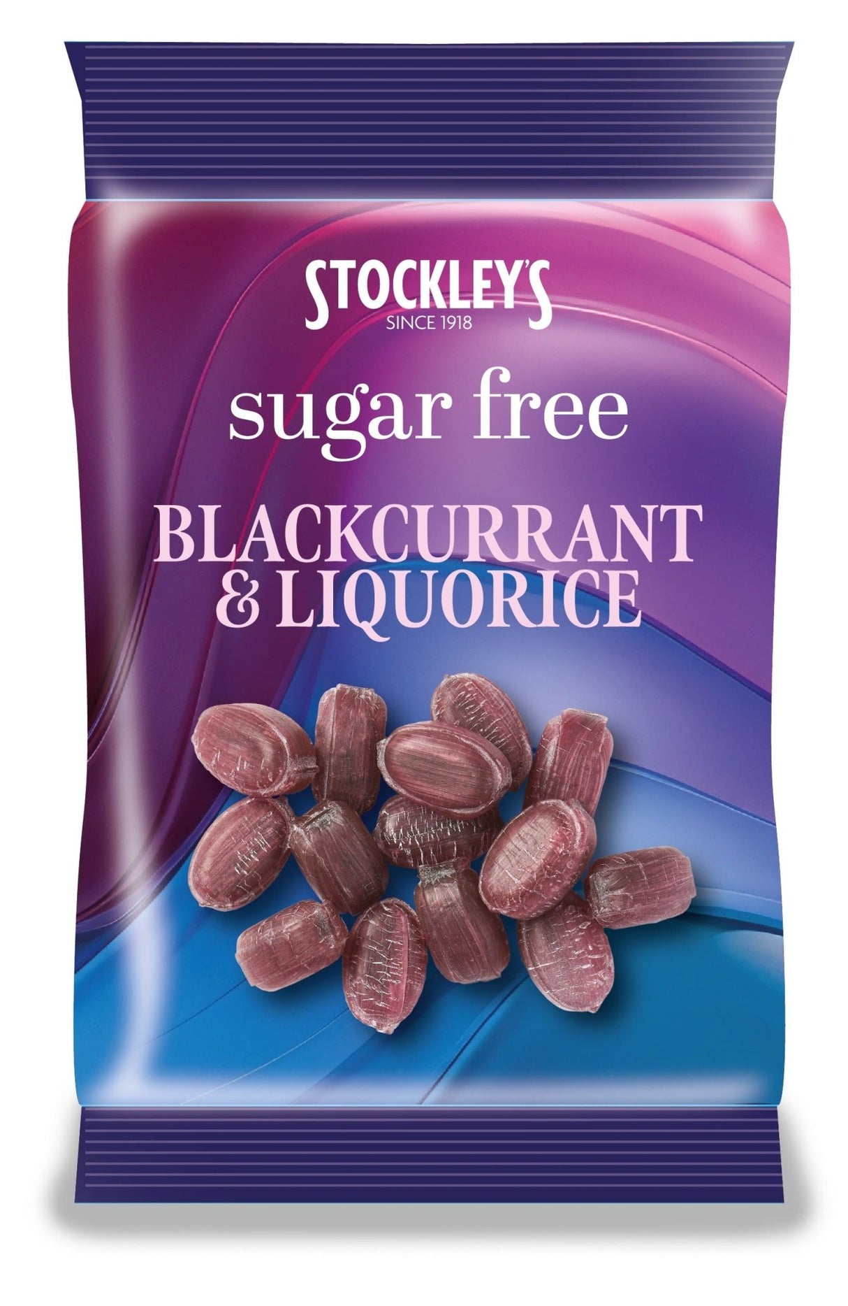 Stockleys Sugar Free Blackcurrant & Liquorice Peg Bag 70g