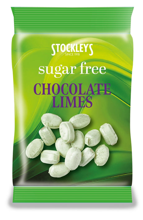 Stockleys Sugar Free Chocolate Limes Peg Bag 70g