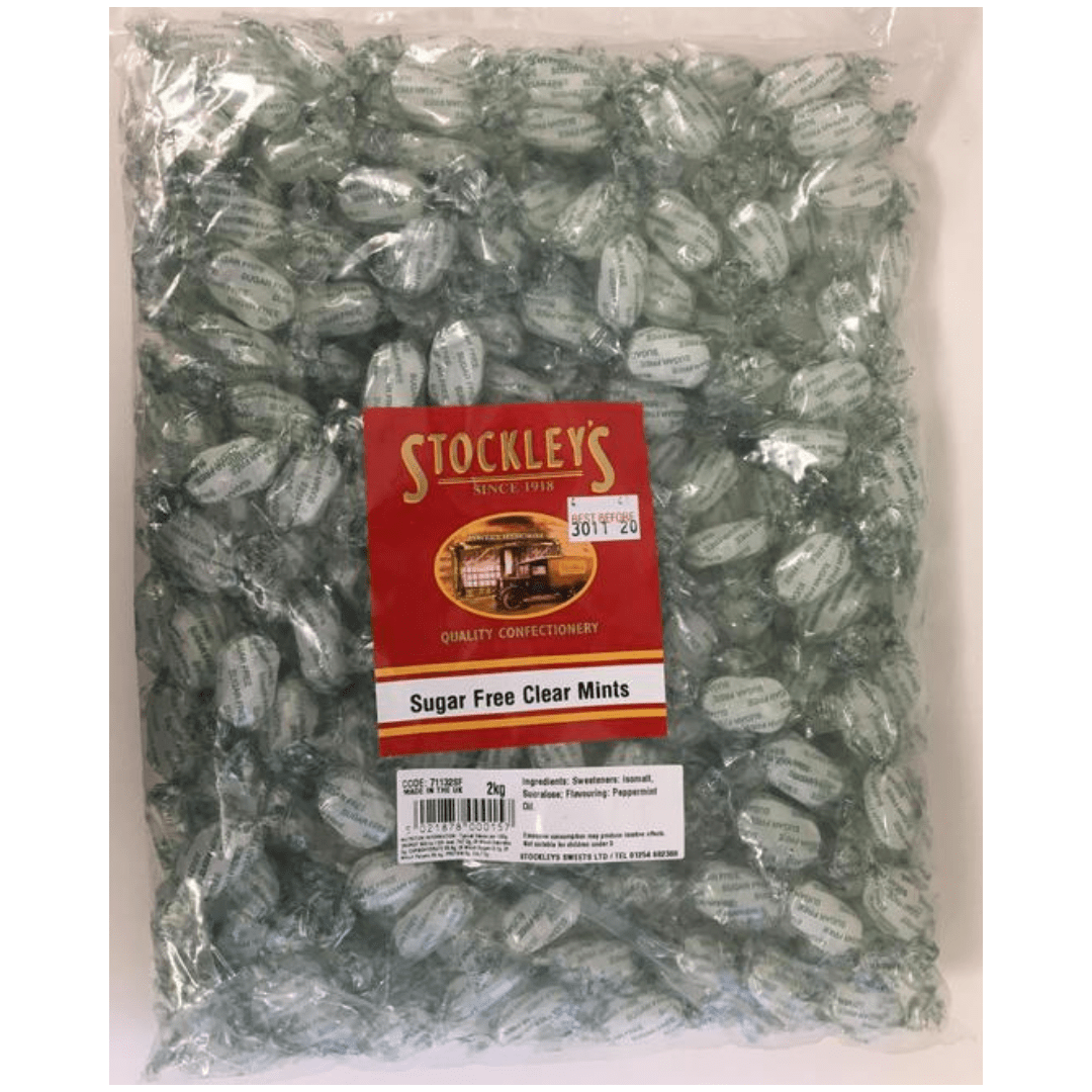 Stockley's Sugar Free Clear Mints Big Bag (2kg)