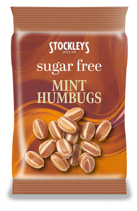 Stockleys Sugar Free Mint Humbugs Peg Bag 70g