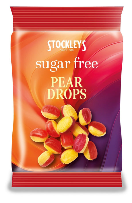 Stockleys Sugar Free Pear Drops Peg Bag 70g
