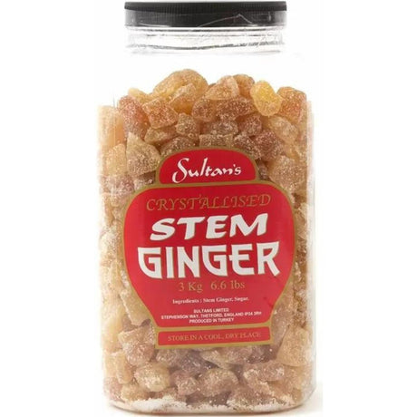 Sultan's Crystallised Stem Ginger Jar (3kg)