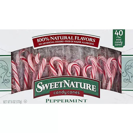 Sweet Nature Mini Peppermint Candy Canes (170g)