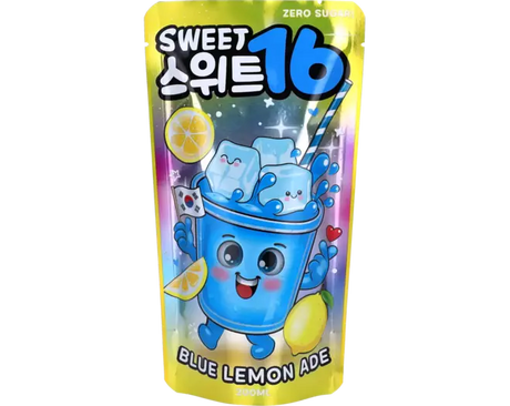 Sweet16 Blue Lemon Ade Zero Sugar Pouch 200ml (KOREA)