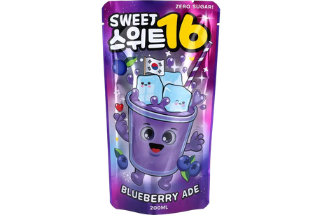 Sweet16 Blueberry Ade Zero Sugar Pouch 200ml (KOREA)