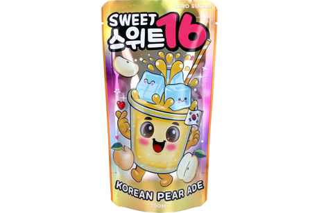 Sweet16 Korean Pear Ade Zero Sugar Pouch 200ml (KOREA)