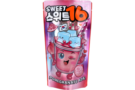 Sweet16 Pomegranate Ade Zero Sugar Pouch 200ml (KOREA)