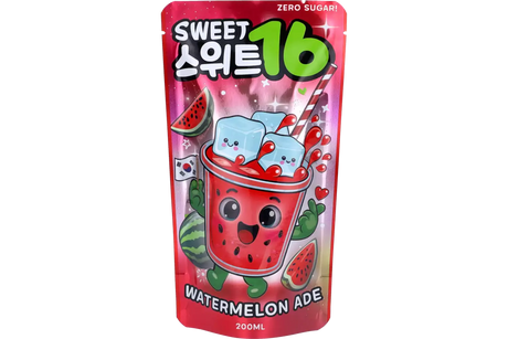 Sweet16 Watermelon Ade Zero Sugar Pouch 200ml (KOREA)