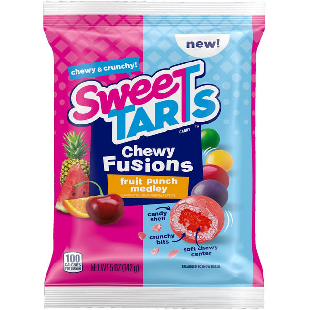 Sweetarts Chewy Fusions Fruit Punch Medley Peg Bag (141g)