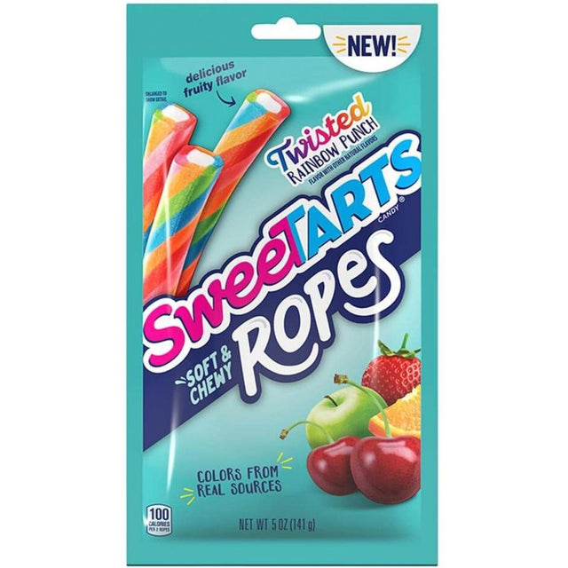 Sweetarts Ropes Twisted Rainbow Punch Peg Bag (142g)