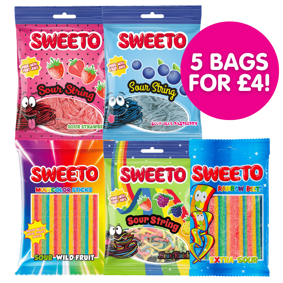 Sweeto Fizzy Belts & String Bags (5 for £4!) SoSweet
