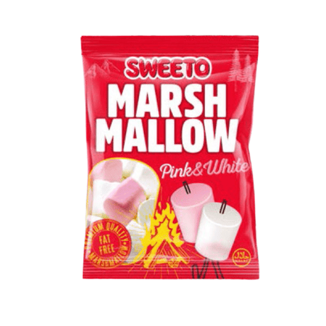 Sweeto Marshmallow Pink & White (140g)