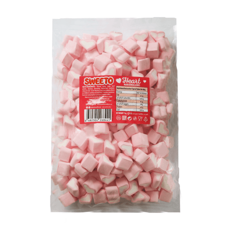 Sweeto Marshmallows Bulk Hearts (1kg)