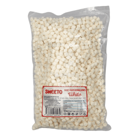 Sweeto Marshmallows Bulk Mini White (1kg)