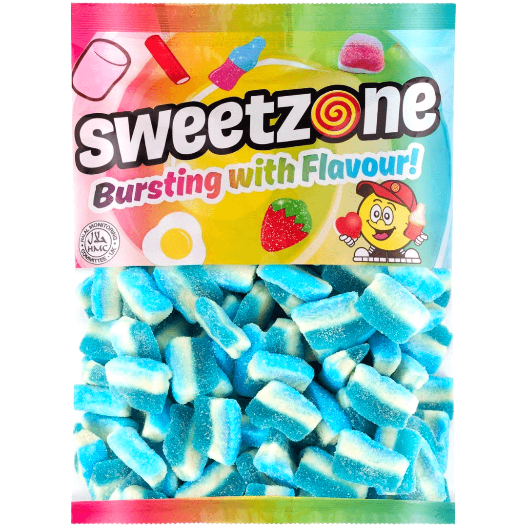 Sweetzone Blue Raspberry Slices Bag 1kg – SoSweet