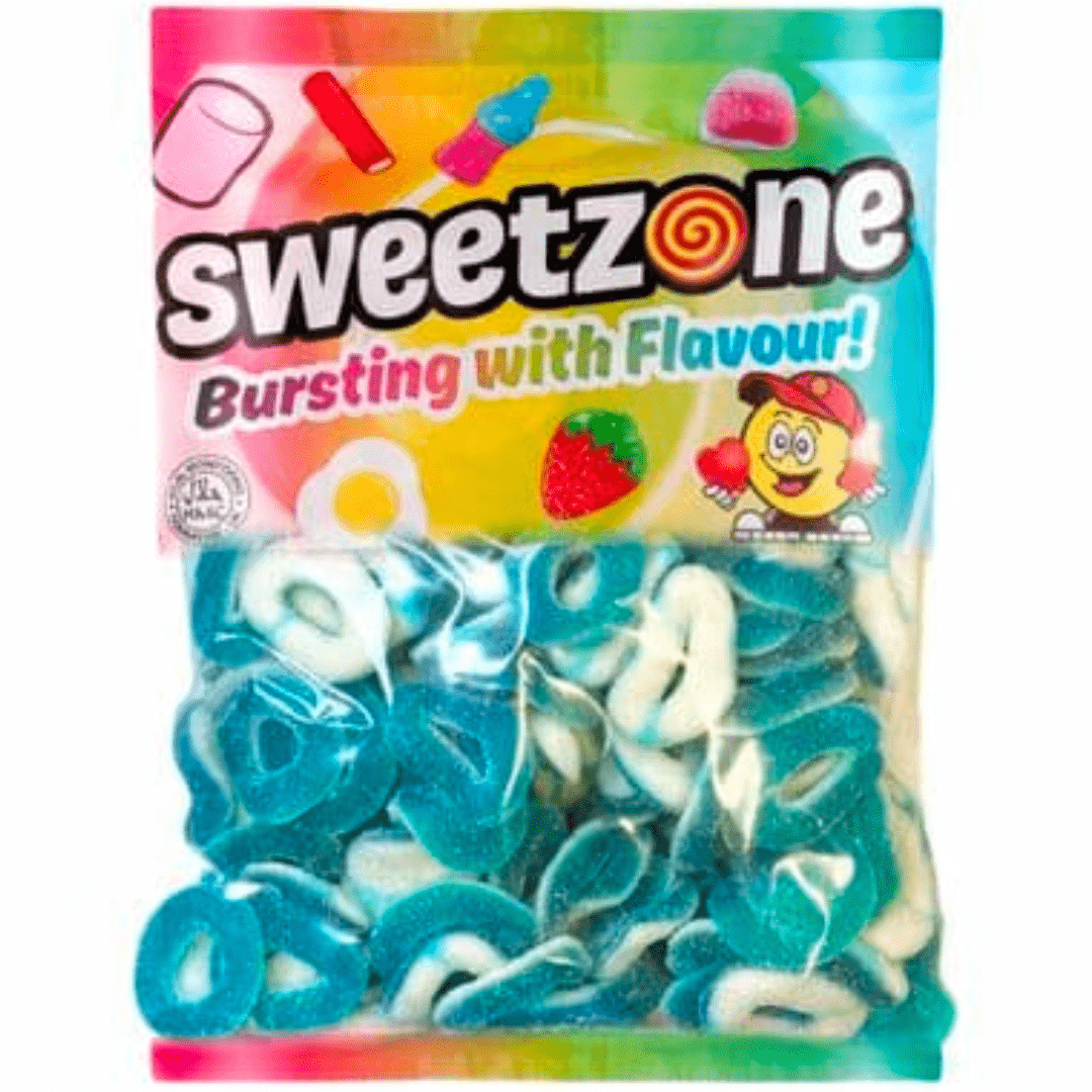 Goya Raspberry Rings Blue Sweets UK: SoSweet