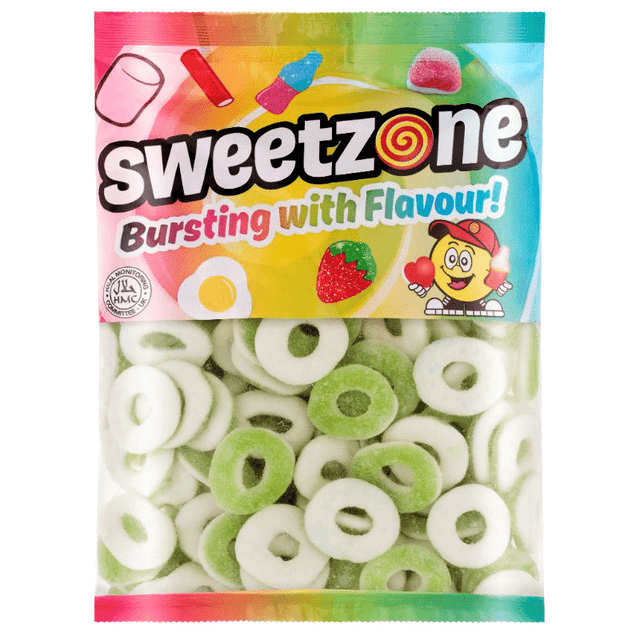 Sweetzone Bag Sour Apple Rings (1kg)