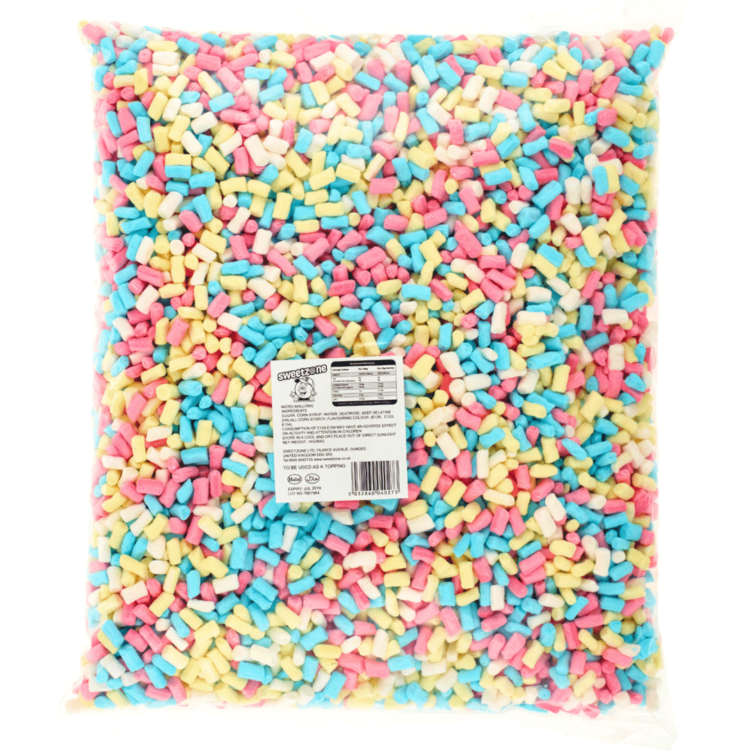 Sweetzone Micro Multicoloured Marshmallows (1kg)