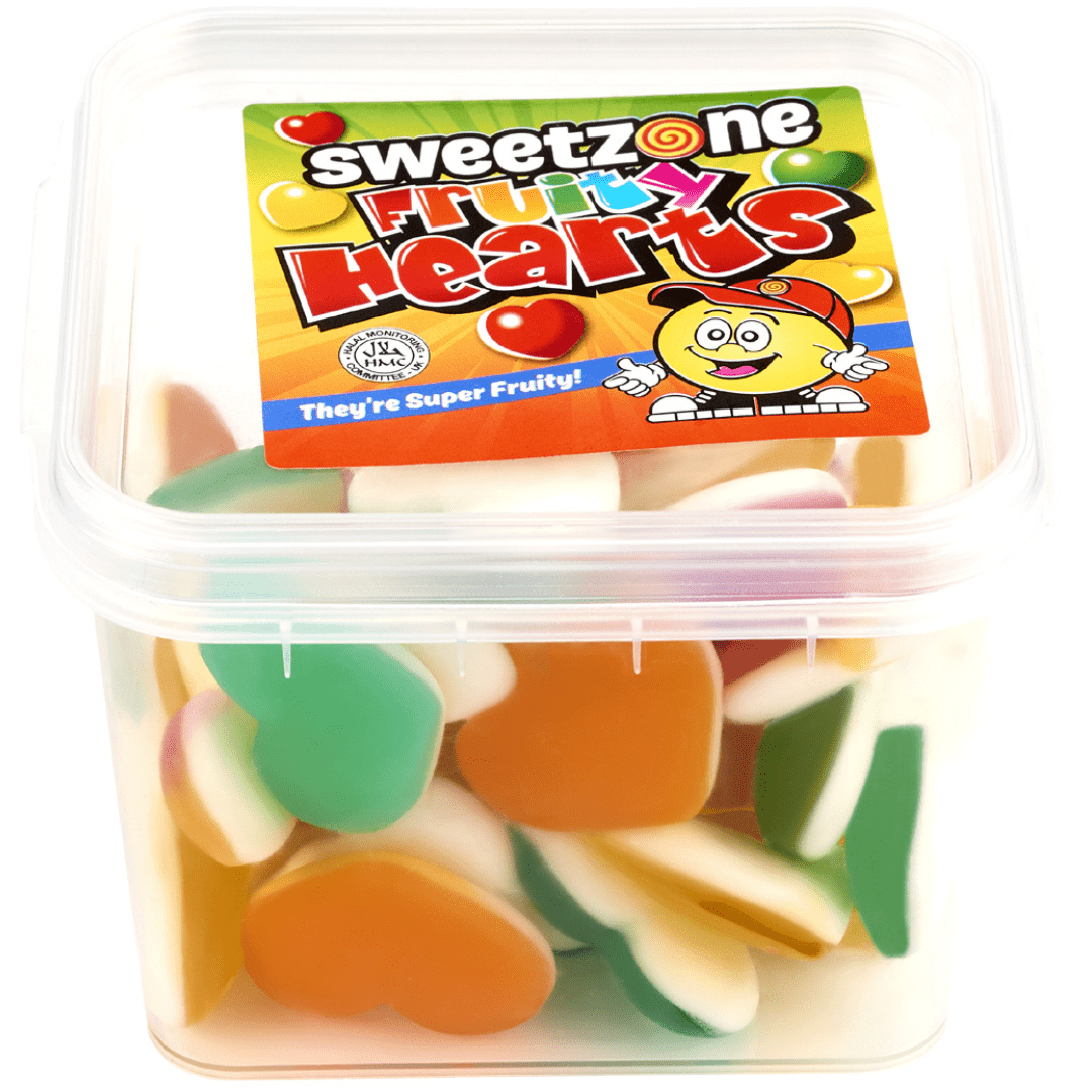 Sweetzone Fruity Hearts Mini Tub 170g – SoSweet