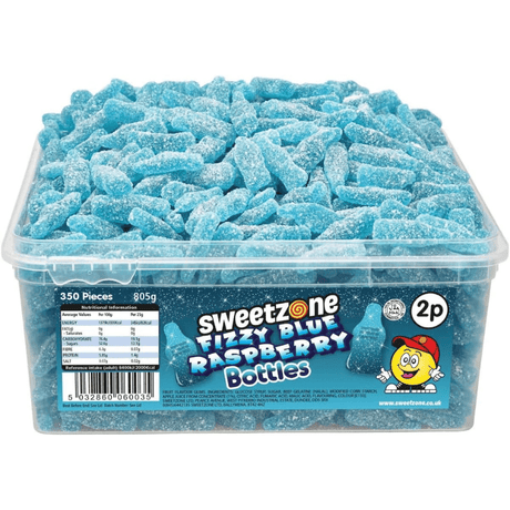 Sweetzone Tub Fizzy Blue Raspberry Bottles (805g)
