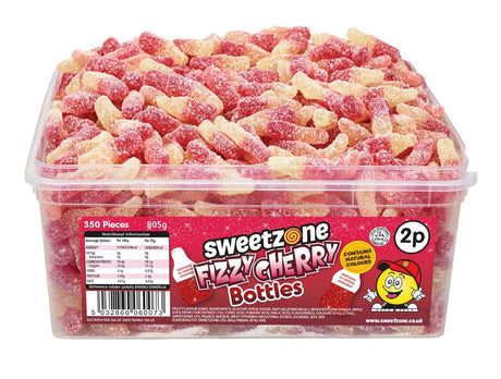 Sweetzone Tub Fizzy Cherry Bottles (805g)