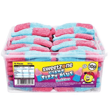 Sweetzone Tub Giant Fizzy Bubblegum Bottles (805g)