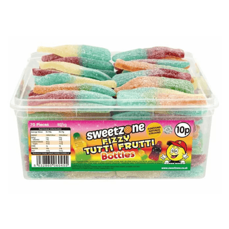 Sweetzone Tub Giant Fizzy Tutti Frutti Bottles (805g)