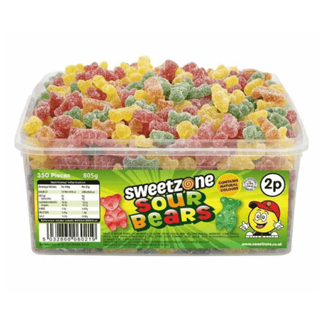 Sweetzone Tub Sour Bears (805g)