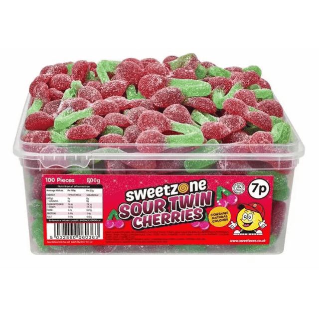 Sweetzone Tub Sour Twin Cherries (800g)