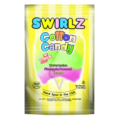 Swirlz Tropical Cotton Candy (88g) (BB Expired)