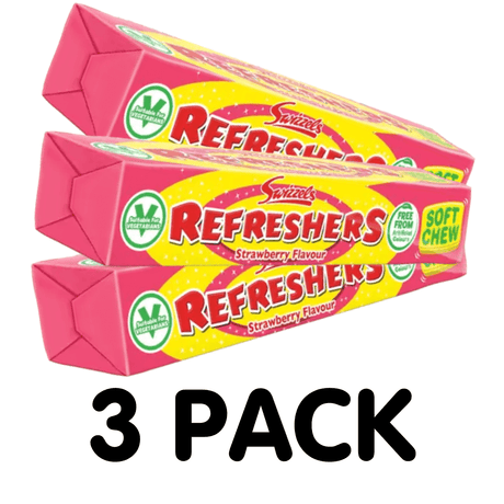 Swizzels Refreshers Chew Stick Pack Strawberry (43g) (3 Pack)