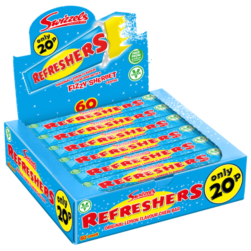 Swizzels Refreshers Original Chew Bar (18g) Box of 60