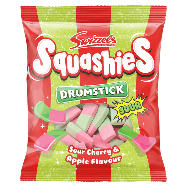 Swizzels Squashies Sour Cherry & Apple Bag (120g) – SoSweet