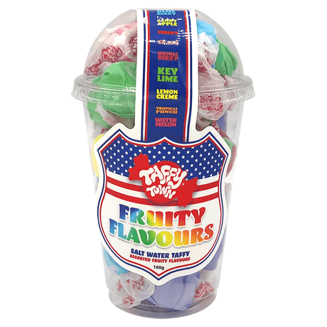 Taffy Town Salt Water Taffy Cup Fruity Flavours (182g)