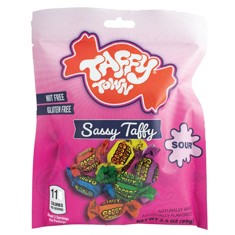 Taffy Town Sassy Taffy Salt Water Taffy Peg Bag 99g USA